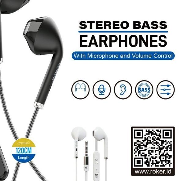 ✲ Handsfree Headset Roker Savage Earphone Handsfree Headset Roker original savage ☆