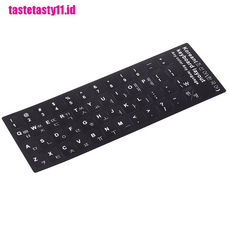 1 Pc Stiker Pelindung Keyboard Motif Print Gaya Korea