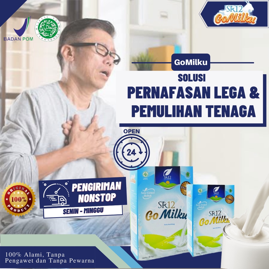 

Susu Kambing Etawa GOMILKU Sr12 Bubuk Murni Imun Booster Plus Herbal Tanpa Gula Susu Penggemuk Badan