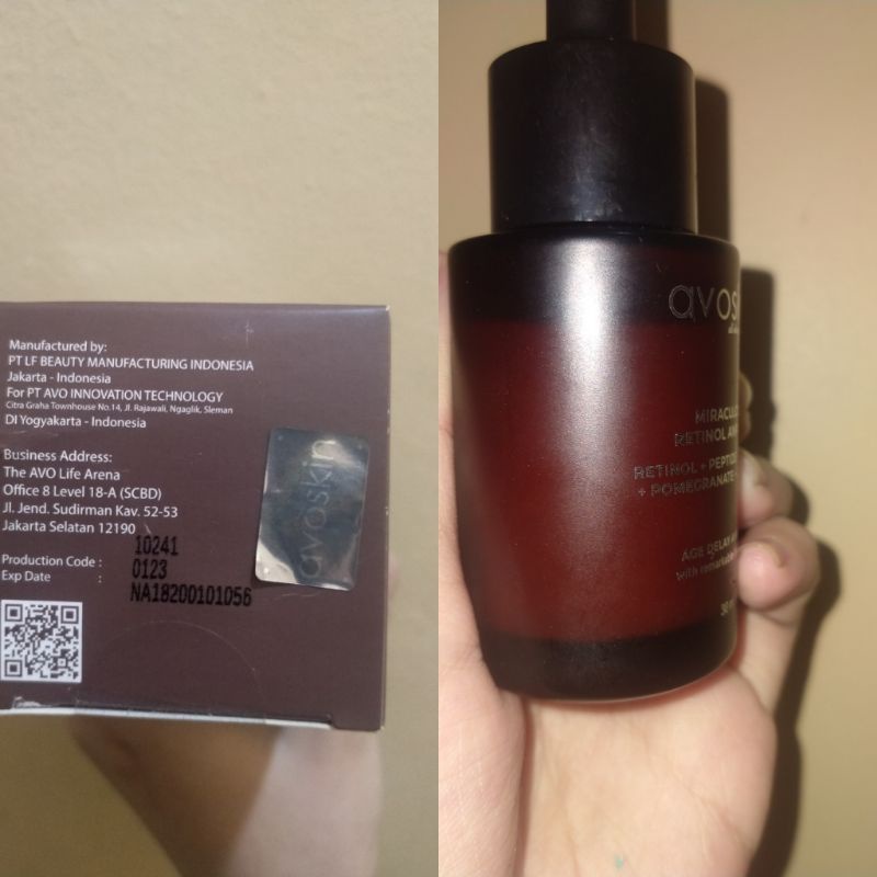 Preloved Avoskin retinol ampoule