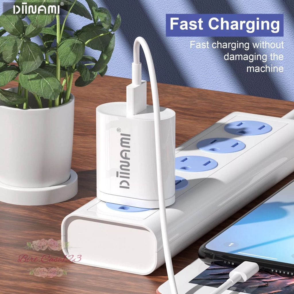 DIINAMI Adaptor Charger DM-Q1 Batok Charger Single Port Quick Charger 18W Qualcomm QC3.0 3A Output - Garansi Original Resmi 1 Tahun BC6537