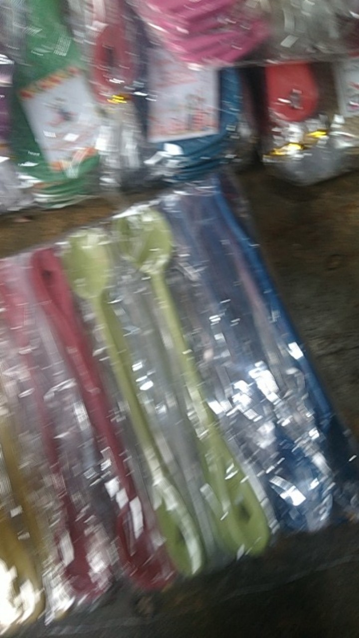 Isi 100pcs Sendok Jus Lokal Kemasan Plastik