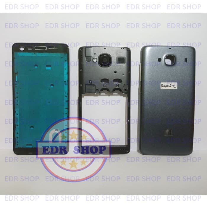 Casing Xiaomi Redmi 2 Prime Fullset Kesing Tatakan Lcd Tutup Mesin Do