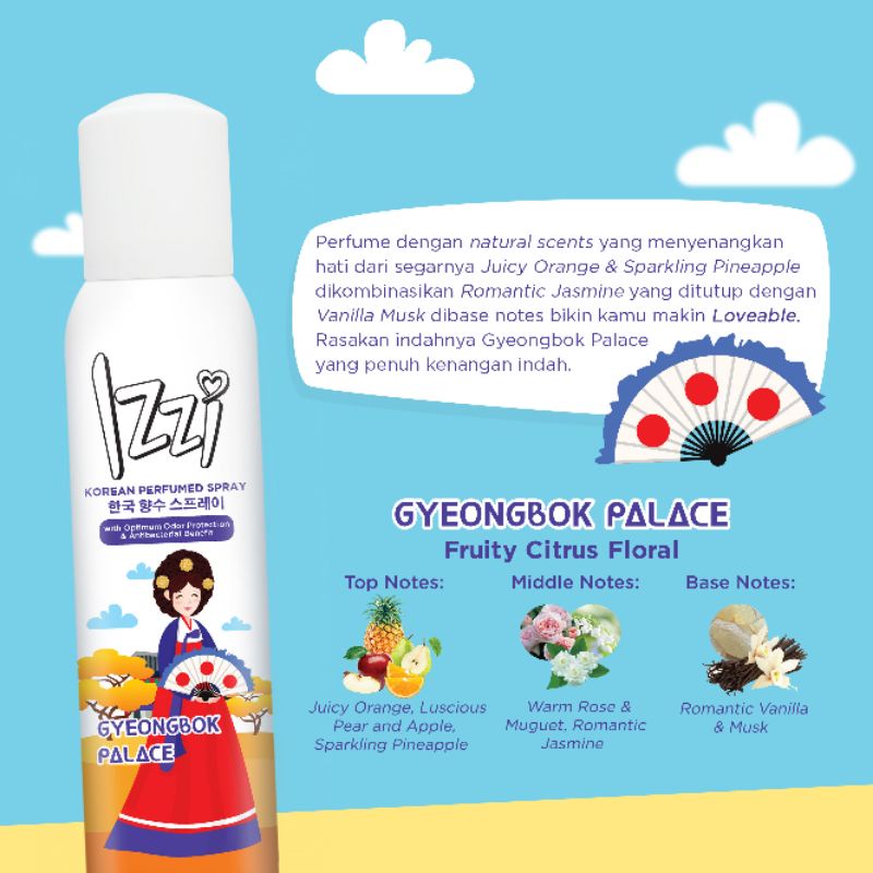 *parfum remaja Wangi Banget* Izzi Korean Parfumed Spray 150ml