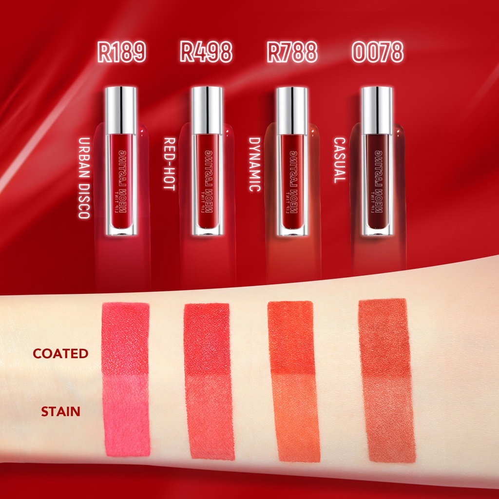 YOU Neon Lasting Liptint - Liptint Tahan Lama Halal by YOU Original BPOM