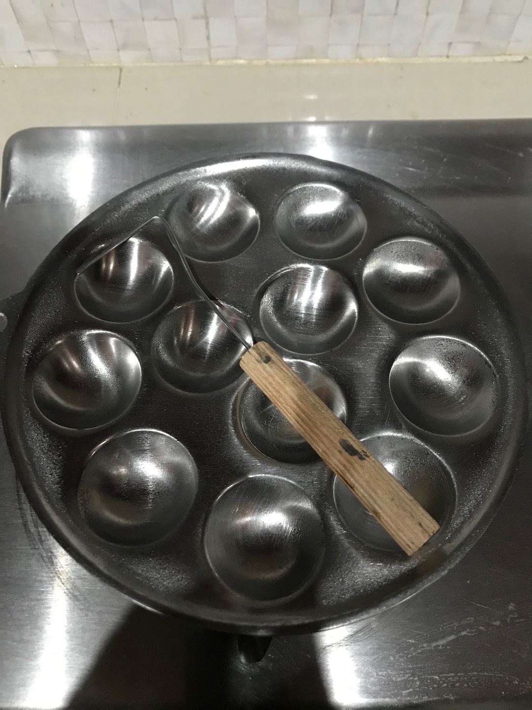 [ Bonus Cukilan ] Cetakan Baklor / Kue Cubit / Kue Lumpur / Kue Takoyaki / Kue Apem / Ukuran 20 Cm A