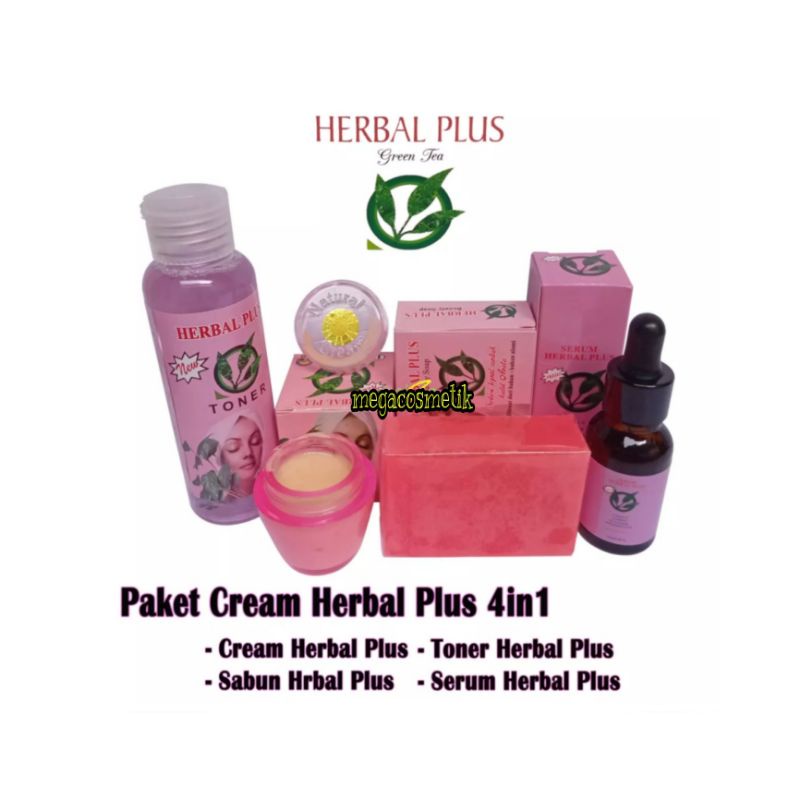 Paket Lengkap Prodak Cream Herbal plus 4in1 / serum / Toner / Cream / Sabun