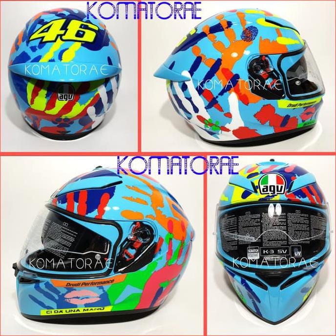 MURAH HELM AGV K3 SV TOP MISANO 2014 DOUBLE VISOR FULL FACE MURAH