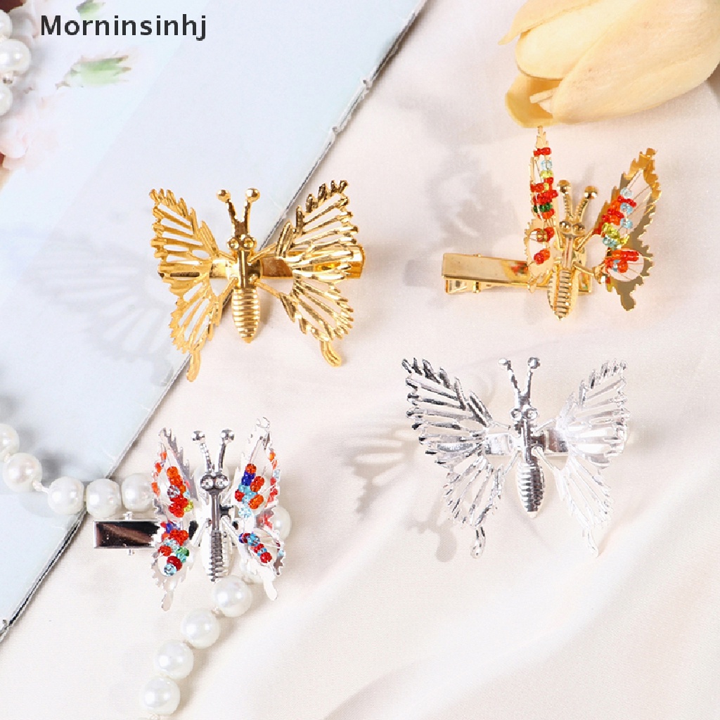 Mornin Jepit Rambut Kupu Poniclip Will Move Butterfly Hairpin Hiasan Kepala DuckbillClip id