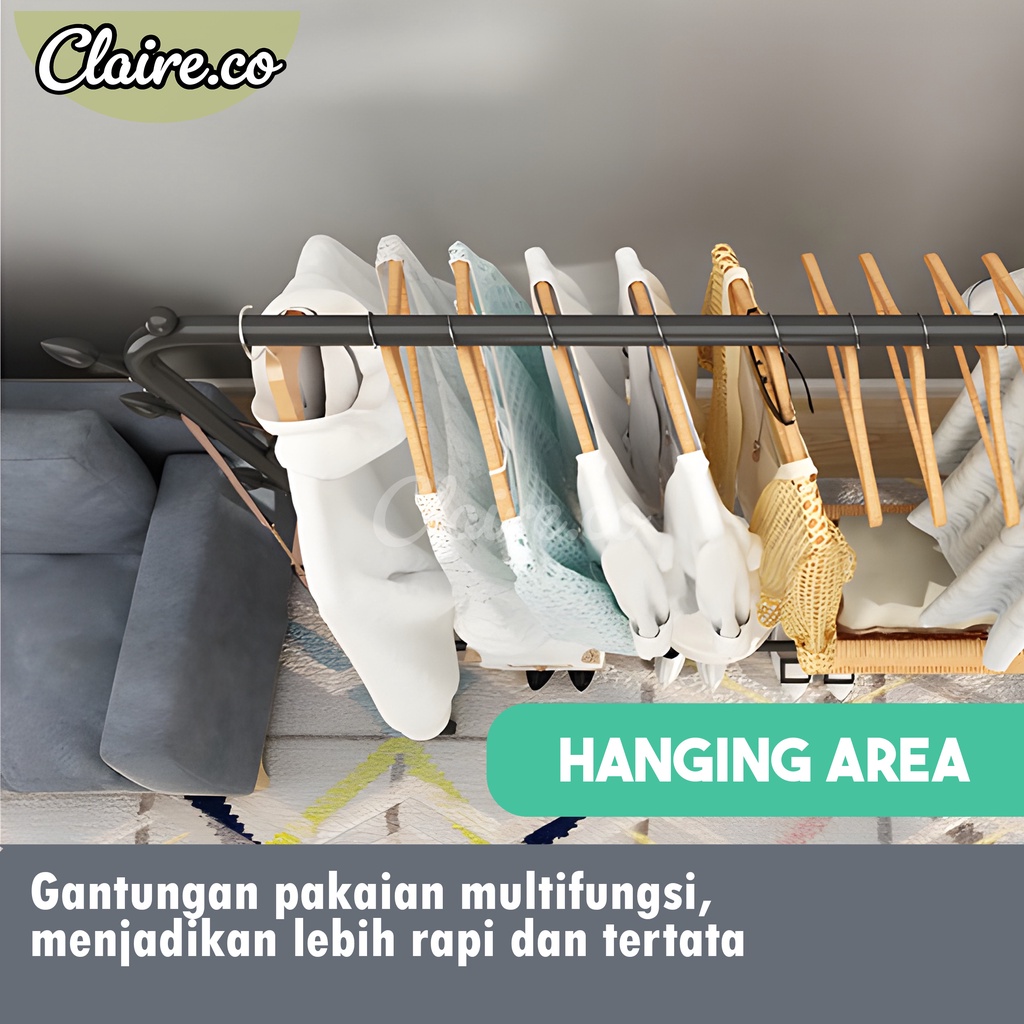 GANTUNGAN BAJU TERBARU / STAND HANGER HITS / TEMPAT PENYIMPAN PAKAIAN