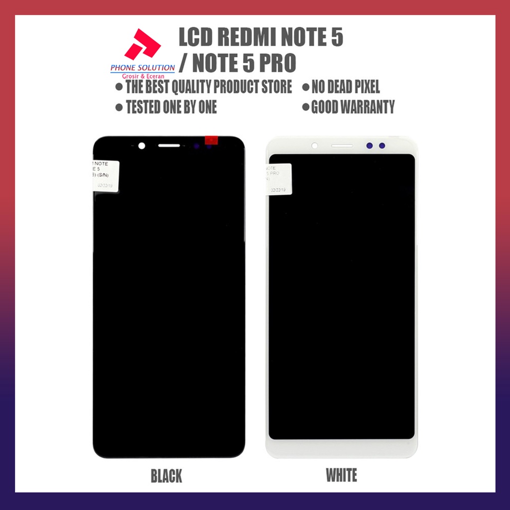 LCD Xiaomi Redmi Note 5 / LCD Xiaomi Redmi Note 5 Pro Fullset Touchscreen // Supplier LCD Xiaomi Redmi - Garansi 1 Bulan