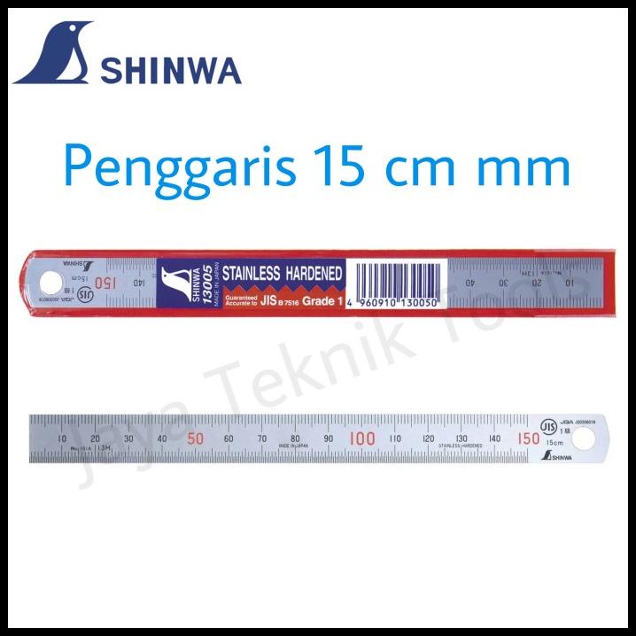 

Vanila | Penggaris Shinwa 15Cm Mm/Mm Stainless Steel