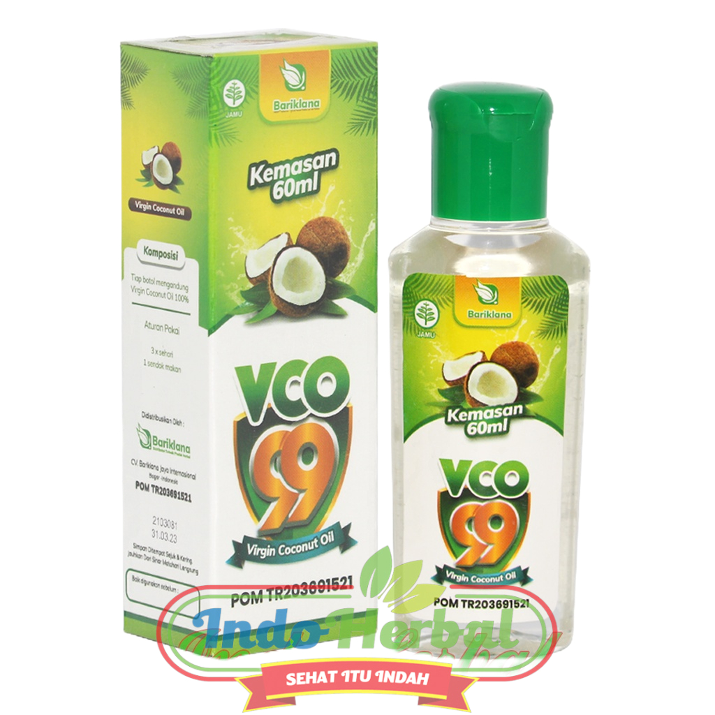 VCO ( Virgin Coconut Oil ) 99 Bariklana 60ml | Minyak Kelapa Asli