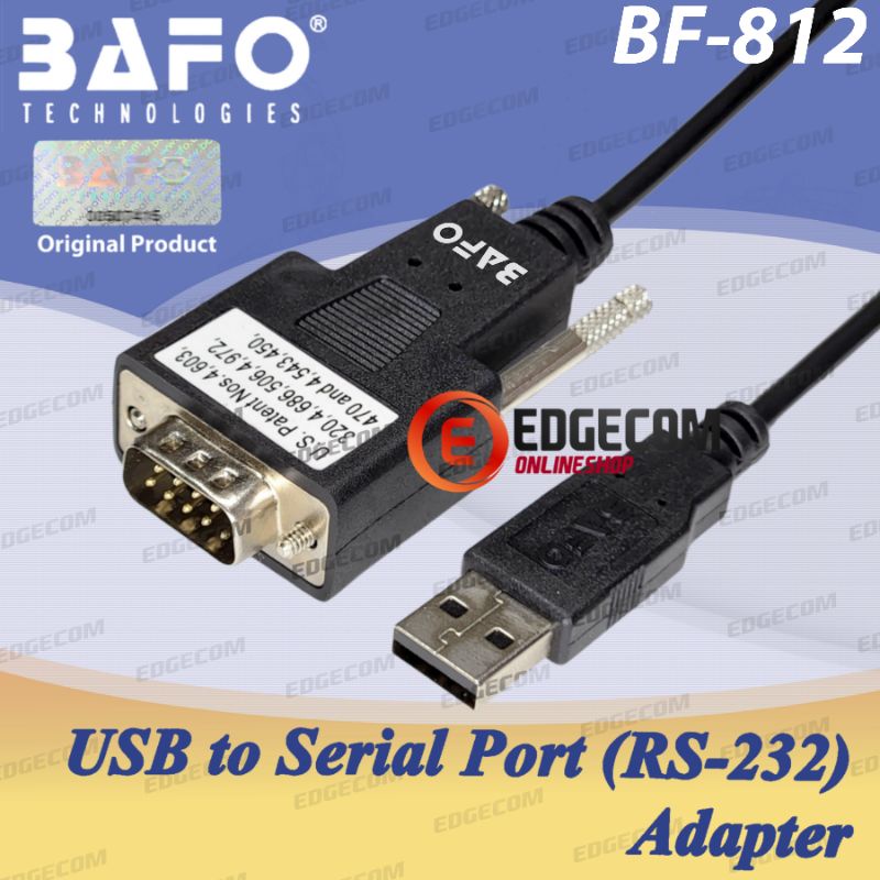 BAFO USB to RS232 Serial DB9 Pin Male 1 Meter BF-812