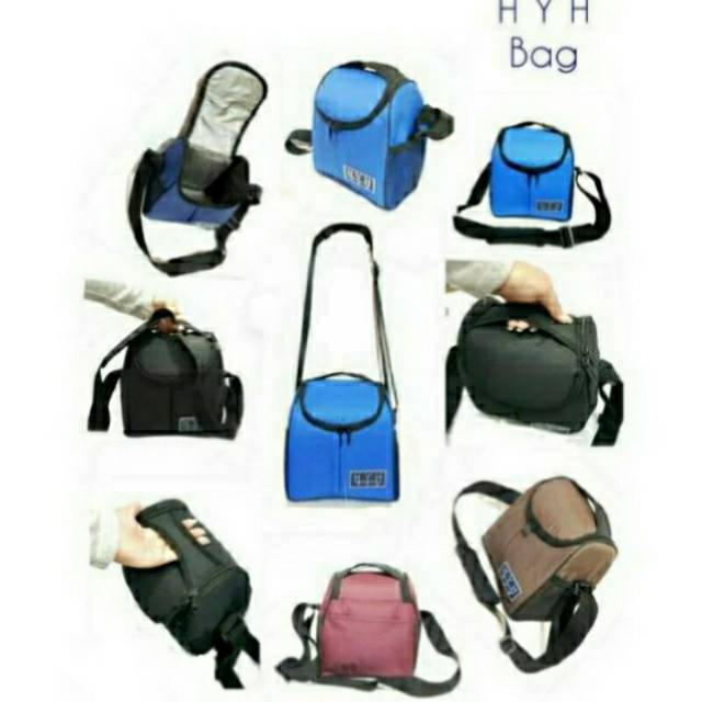 (TAS+6 BOTOL ASI+1 BLUE GEL )  HYH COOLER BAG / TAS ASI HYH / TAS PENDINGIN ASI