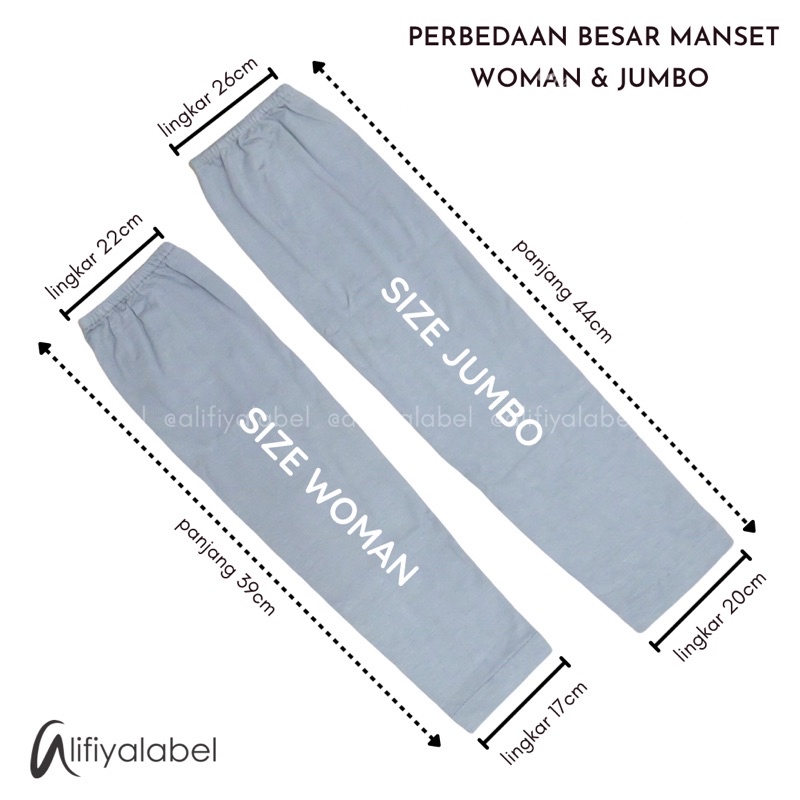 MANSET TANGAN POLOS PANJANG JUMBO PREMIUM SPANDEK RAYON