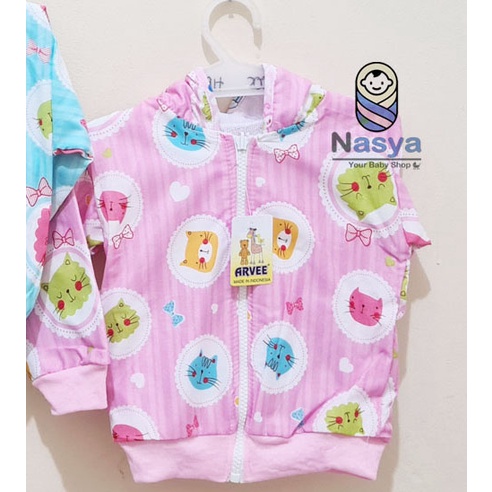 [SH-002] Jaket Bayi / Jaket Anak Keren-kucing 3 - pink