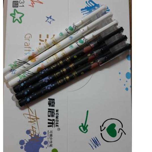 

SALE|SQ11|(12pc) pen gel bisa dihapus / pulpen erasable / bolpen hapus lucu fancy ODEMEI