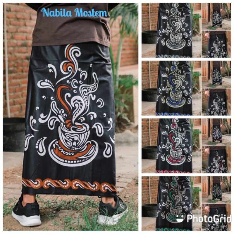 Sarung Batik Halus Motif Wayang Gunungan - Warna Kuning - Sarungkopi -Sarungsantri