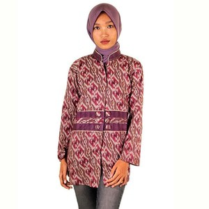 Blus Batik I Blouse Batik I Blus Kerja Wanita Batik Dewina - Warna 1