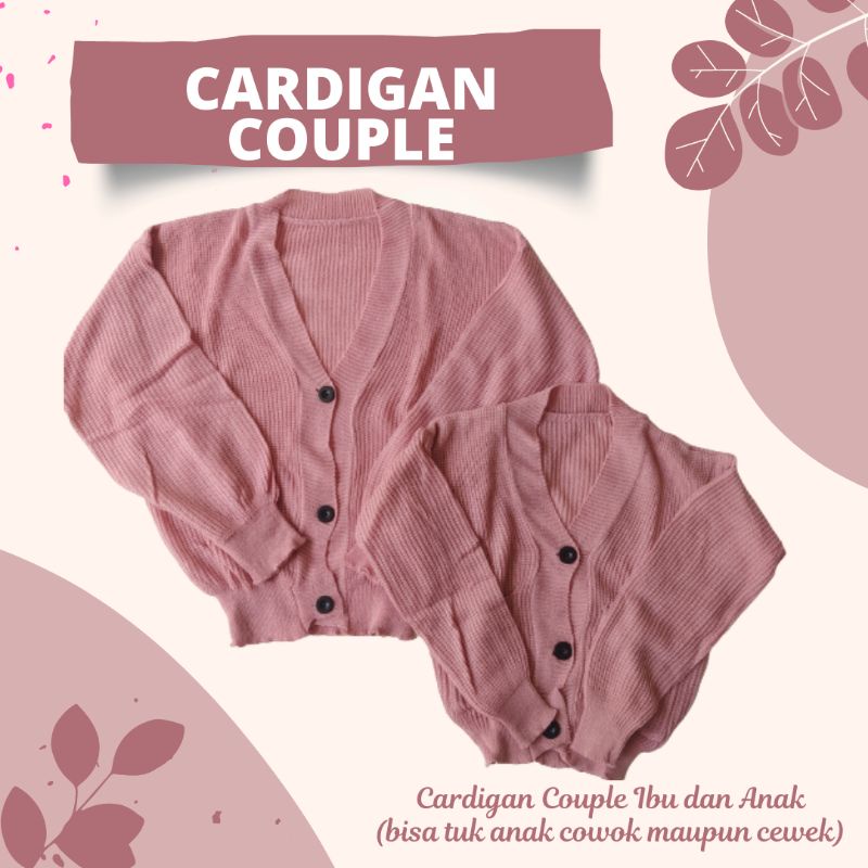 Cardigan Couple Ibu dan Anak Sweater kardigan pasangan