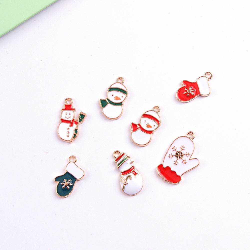 [ 51 Pcs  Mixed Styles  Chirstmas  Xmas Alloy Metal  DIY Charms Pendants  DIY Making Accessories ]