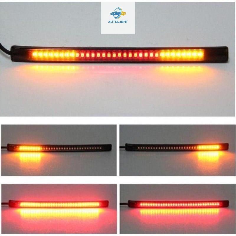 Lampu LED Stop Rem Strip 3 in 1 Sen Sein 17CM Fleksibel DRL Stoplamp Belakang Motor