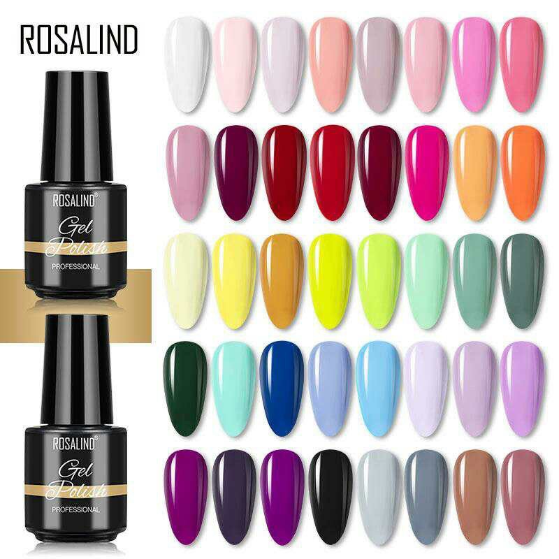 ROSALIND 7 ML KODE B BOTOL PLASTIK KUTEK GEL COLOR