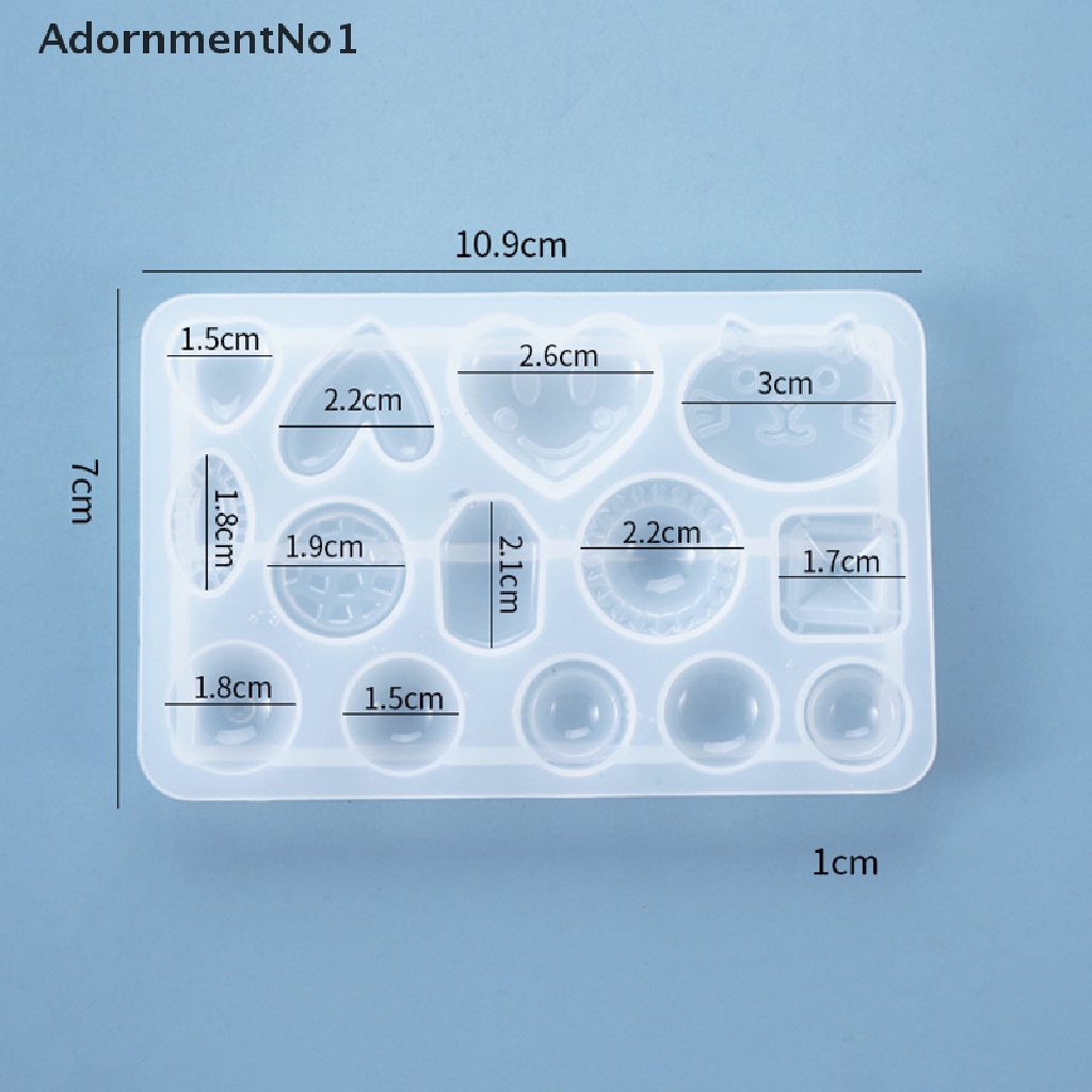 (AdornmentNo1) Cetakan Resin Epoxy DIY Bahan Silikon Untuk Membuat Perhiasan