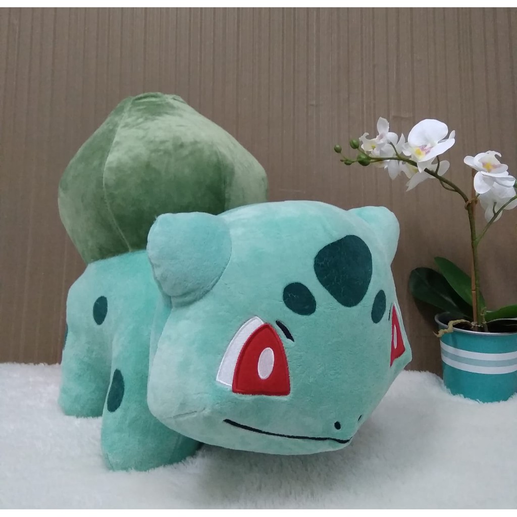 Boneka bulbasaur 40cm/boneka teman pokemon/pikachu/boneka karakter/kado ultah