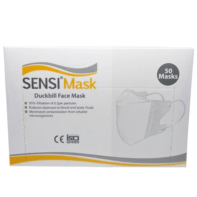 Masker 3 Ply Sensi Mask DuckBill Face Mask Premium isi 50