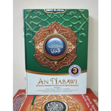 AL QURAN TEMATIK TRANLITERASI TAJWID WARNA LATIN AN NABAWI A4 BESAR