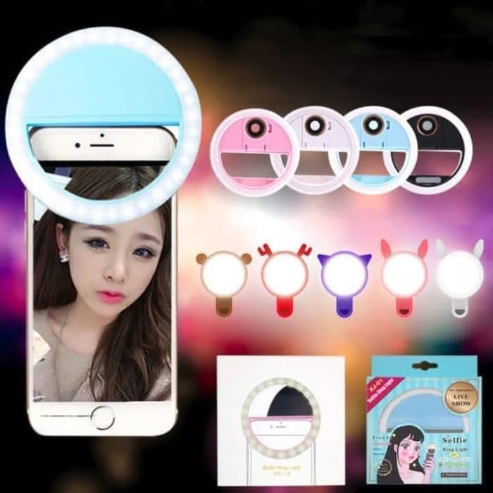 LAMPU SELFIE RING 36 TITIK LAMPU LED JEPIT