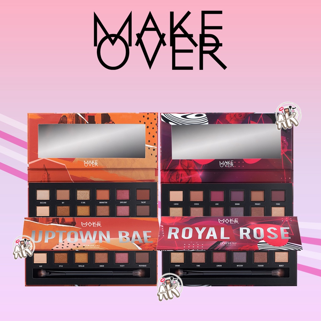 MAKE OVER EYESHADOW UPTOWN BAE / ROYAL ROSE POWERSTAY EYE PALETTE