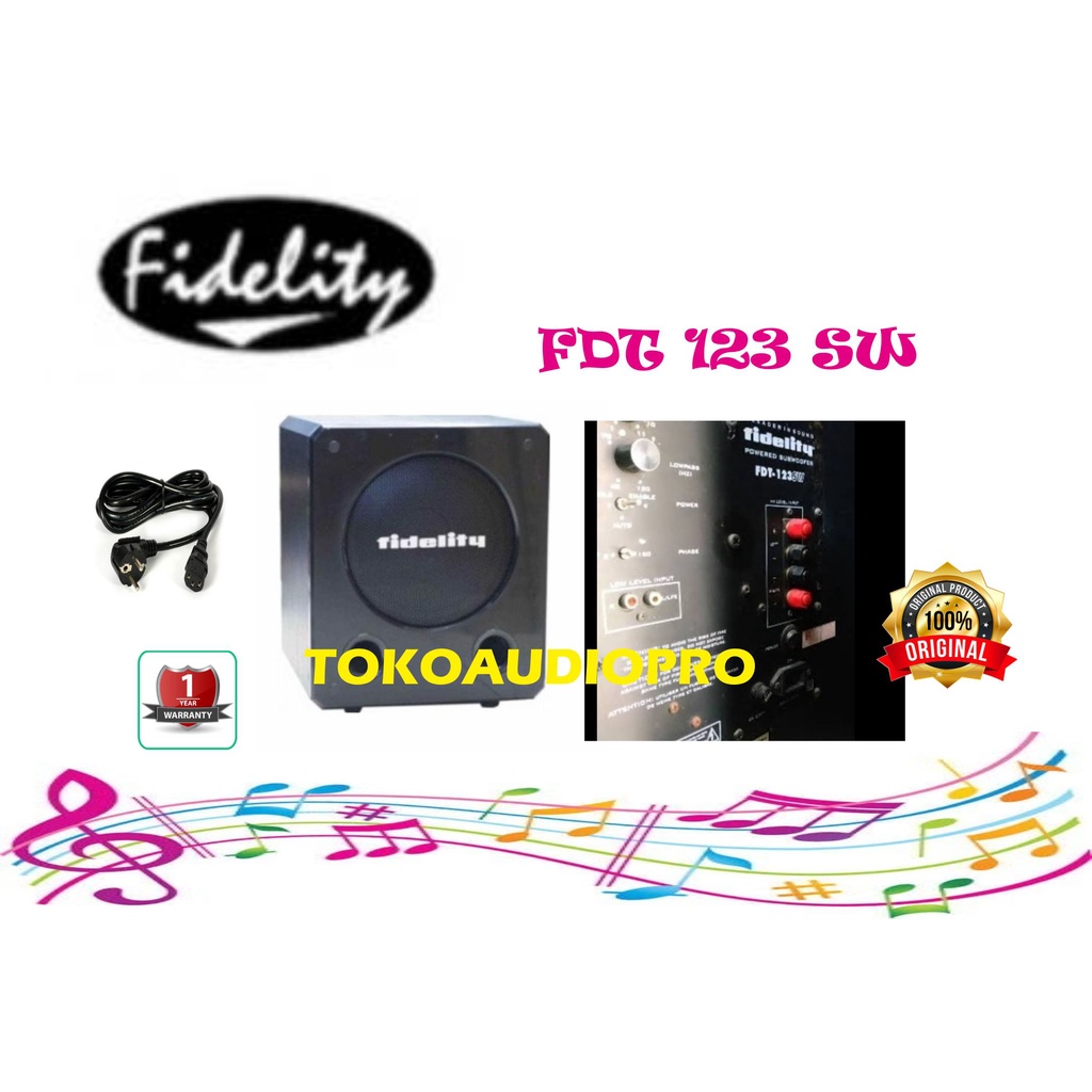 Subwoofer Aktif Fidelity FDT123SW 12 Inch Sub Aktif