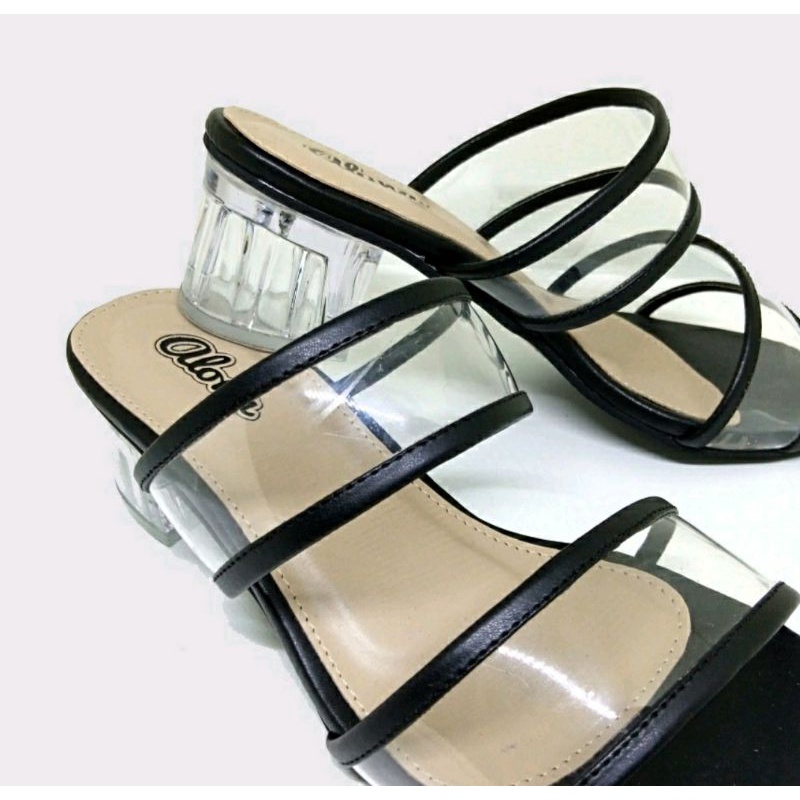 Original,Sandal Wanita Uk Besar 41,42,43,44,45 Hak 5cm/Sandal Kerja Uk Big Size Jumbo/Sandal Santai &amp; Keundangan Big Size