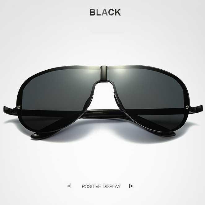 HDCRAFTER Kacamata Polarized Sunglasses Retro - E008 - Black