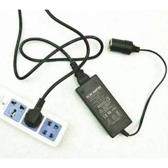 [Q875] Adaptor 220v ac to dc 12volt 6A socket lighter mobil 6 ampere original / vacum cleaner mobil
