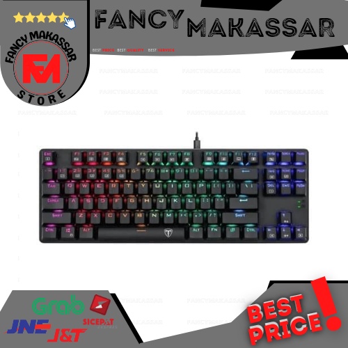 KEYBOARD Gaming T-DAGGER Bora T-TGK315 TKL MECHANICAL KEYBOARD RGB / FANCY_MAKASSAR