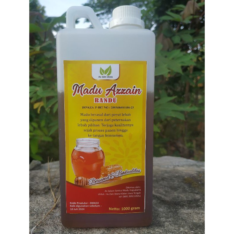 

Madu Randu Asli 1000 gr, Manis Alami Kaya Manfaat, 100% Murni | Madu Azzain