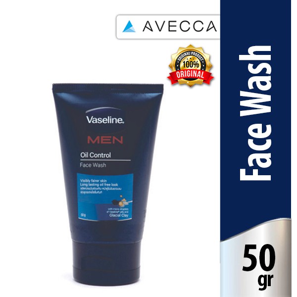 Vaseline men facial foam repairing oil control 50gr / Sabun Wajah / Cleanser