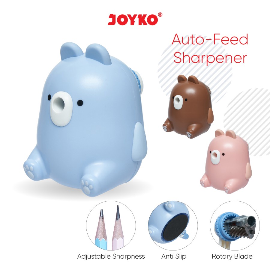 

Joyko A-164CO Desktop Pencil Sharpener Rautan Pensil Putar