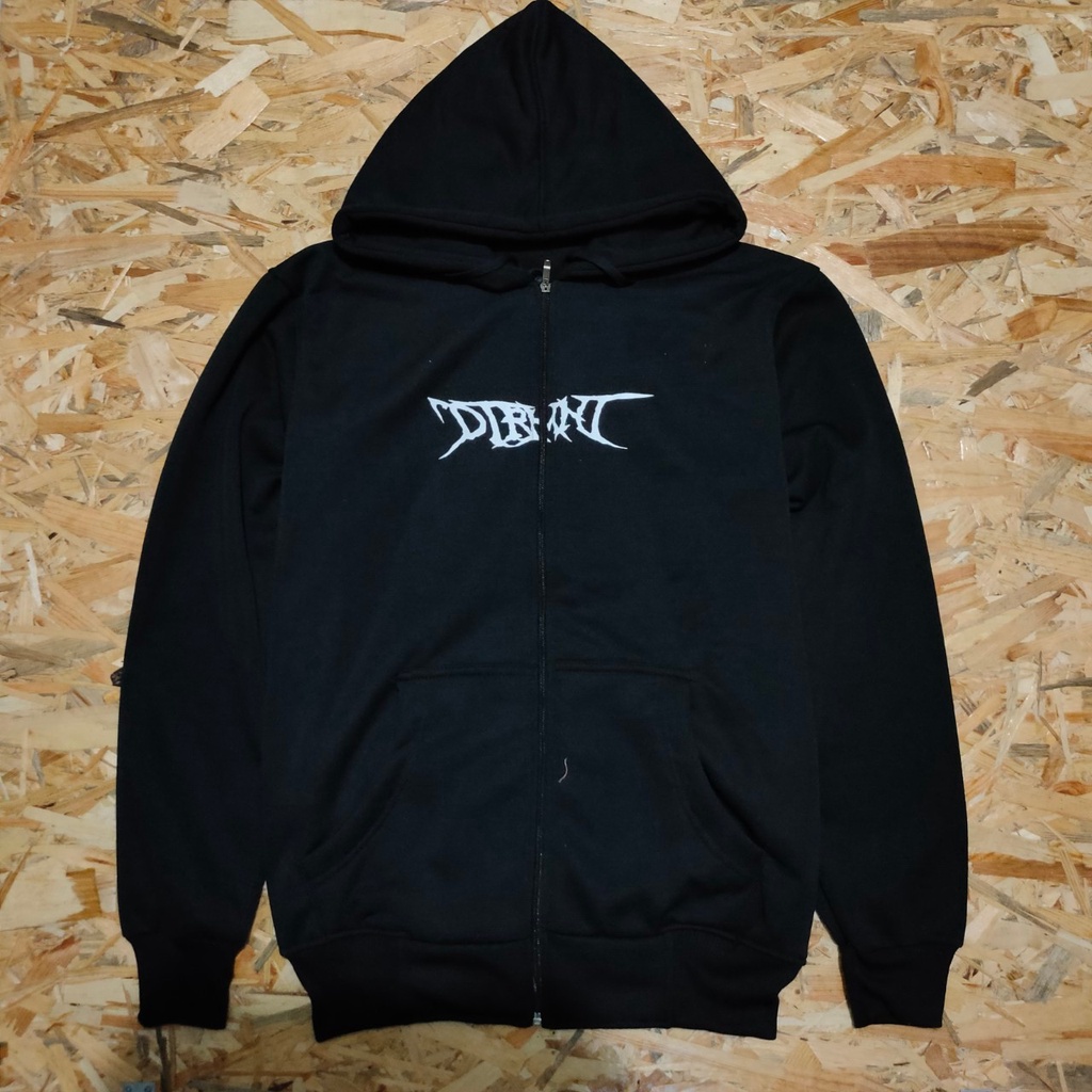 HARDCORE Hoodie Zipper Vano Black Logo Tengkorak Blakang Jumper Pria Wanita Terbaru dan Termurah Premium Basic