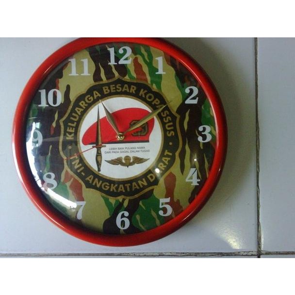 ◘ Jam | Jam Dinding Logo | Jam Dinding Logo Kopassus | Jam Kopassus ❅