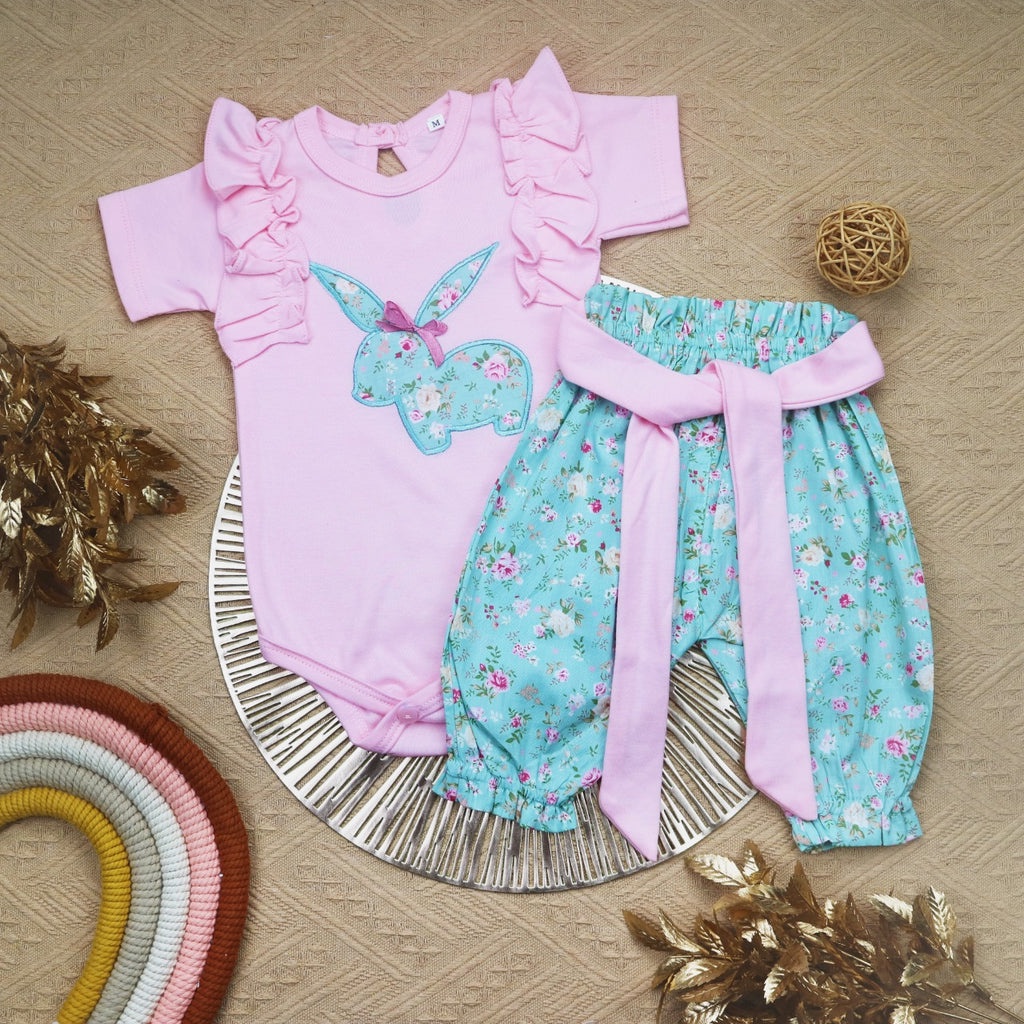 BARU! LIX006 - 2in1 Setelan Jumper Bayi Set Cewe Fashion Lucu Pergi Jalan