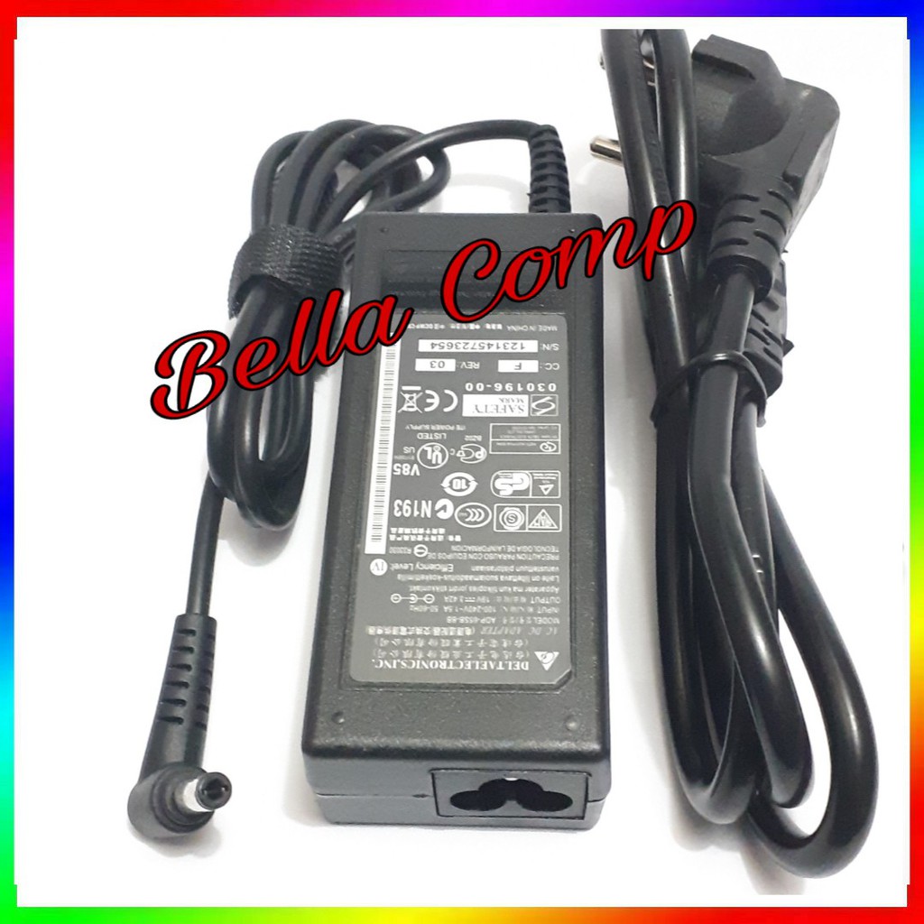 CHARGER UNIVERSAL UNTUK LAPTOP ASUS TOSHIBA AXIOO 19V 3.42A 5.5X2.5MM ORIGINAL