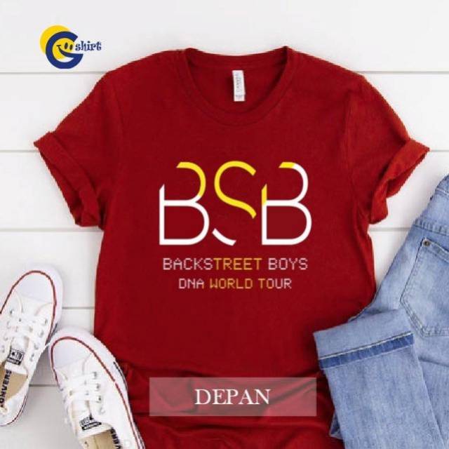 Kaos BACKSTREET BOYS DNA World Tour  Gorgeous Red