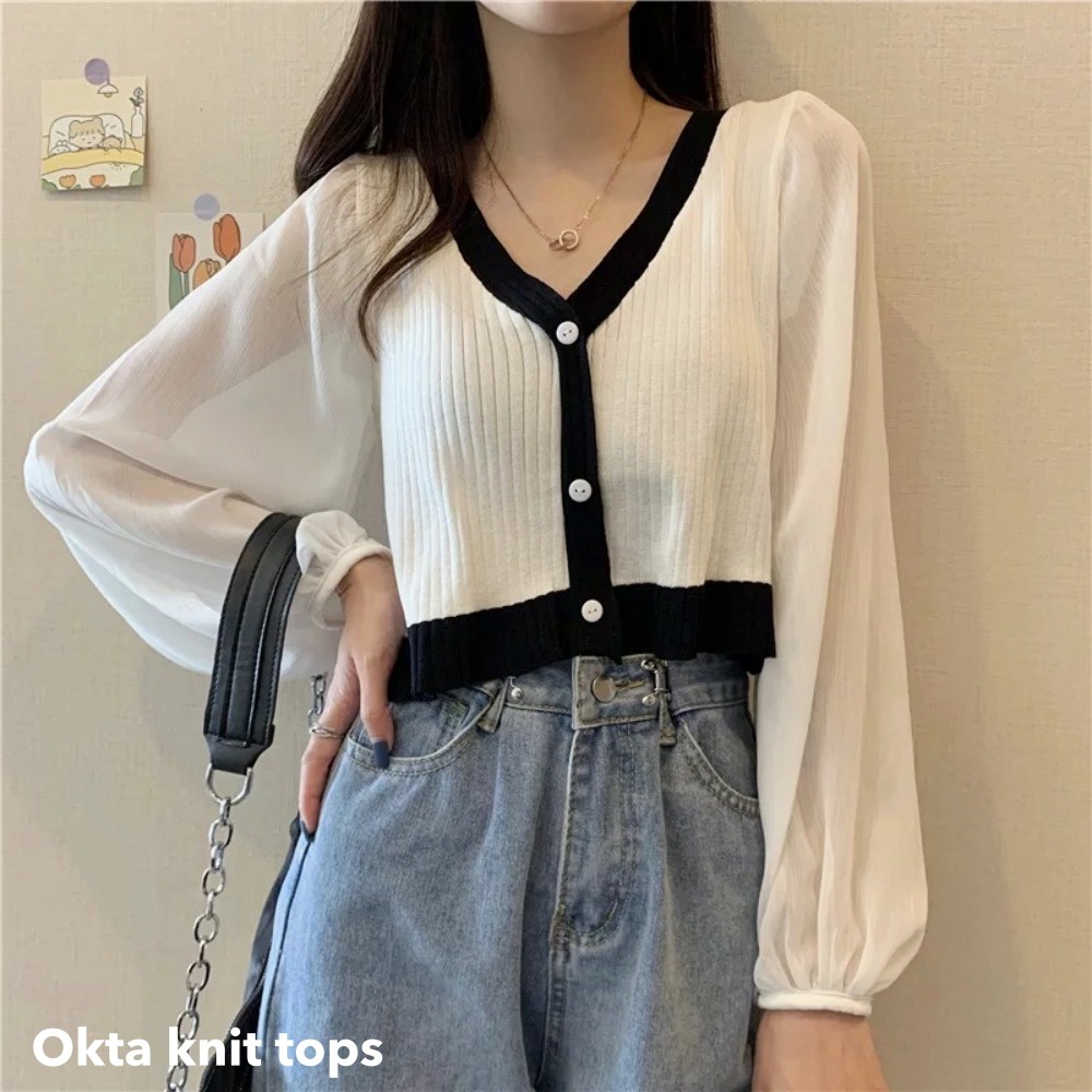 Okta knit tops  -Thejanclothes