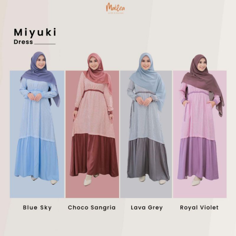Miyuki Dress by Mailea || Gamis Busui & Wudhu Friendly || Gamis Only