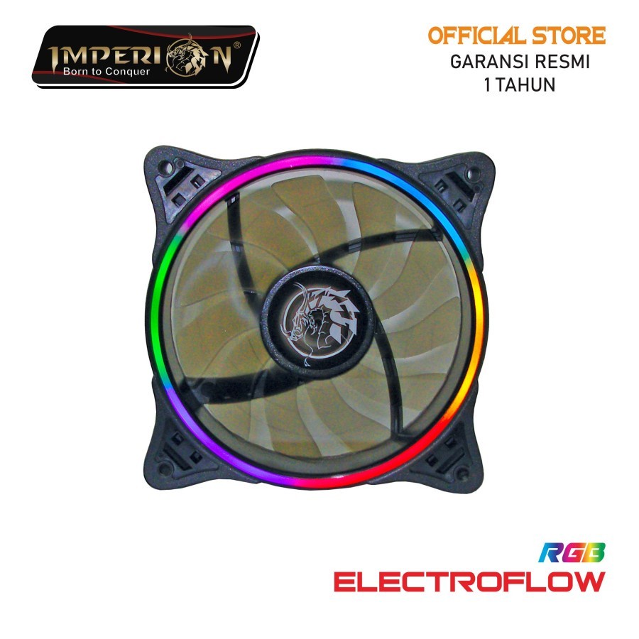 Fan / Kipas Gaming Imperion FA-G12-11 Electroflow 120mm, RGB